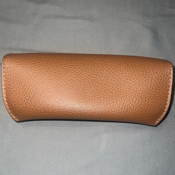 Ray Ban Original Brown Leather Style Medium Case - Picture 3 of 4